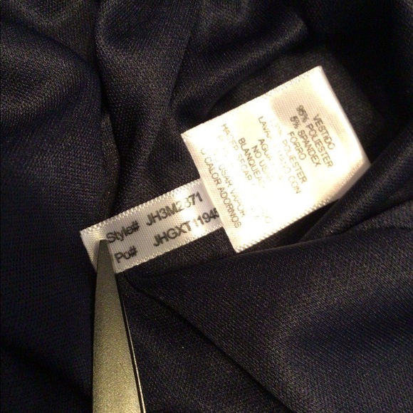 .NWT J. Howard Navy Beaded Line Padded Bust Size 14 Mother of The Bride Party - Picture 6 of 9